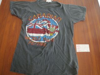 Vintage Concert T Shirt & Ticket,  Canadian World Music Festival 2
