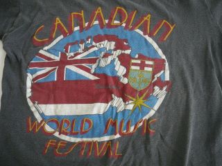 Vintage Concert T Shirt & Ticket,  Canadian World Music Festival 3