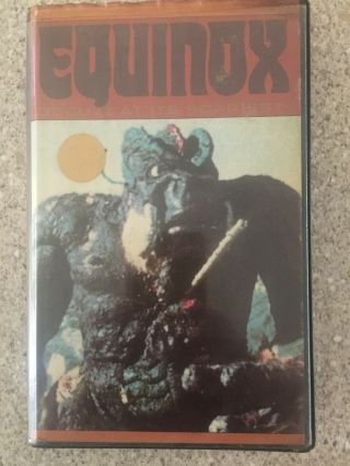 Equinox Occult At Its Scariest Ultra Rare Vintage Vhs Video Tape Oop