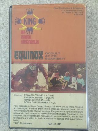 EQUINOX OCCULT AT ITS SCARIEST ultra rare vintage vhs video tape OOP 2