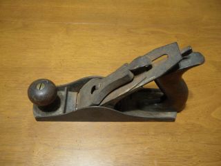 Vtg Antique Stanley Bailey No.  3 Smooth Wood Plane 9 " By 2 1/16 " 1910