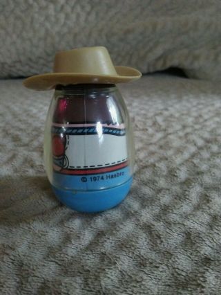 Weebles West Ranch Western Boy Figure with Cowboy Hat Hasbro 1974 598 2