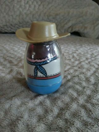 Weebles West Ranch Western Boy Figure with Cowboy Hat Hasbro 1974 598 3
