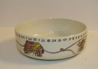 Hand Painted Vernon Kilns Winchester Under Glaze 5 1/4 " Bowl