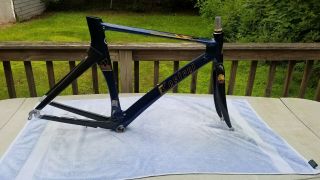 Vintage Kestrel Talon Full Carbon Pro Aero Road Bike Frame Set 55cm - Blue