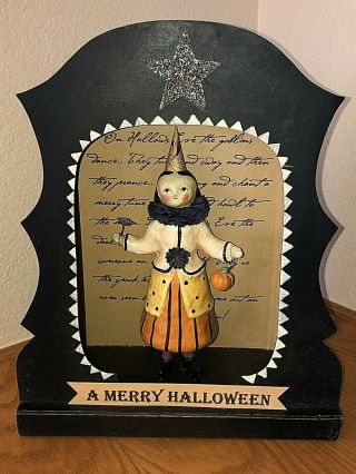 Nicol Sayre Midwest Cannon Falls Vintage Style Halloween Witch Shadowbox Stage
