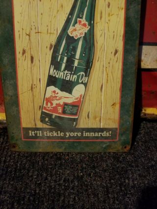vintage old Mountain dew soda metal sign gas oil Pepsi advertising coke 3