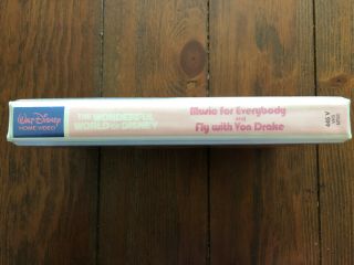 the Wonderful World of Disney music for eveybody fly with von drake vhs rare 3