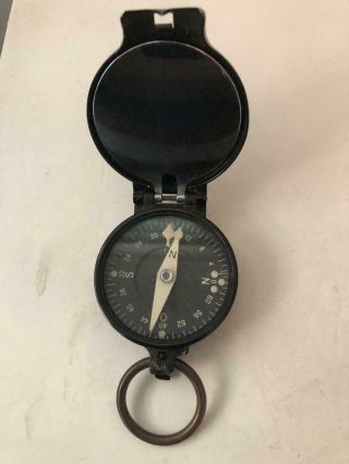 World War Ii Hap German Military Compass 161847 W/mirror