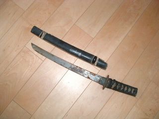Sa807 Japanese Samurai Sword: Mumei Wakizashi Project Piece