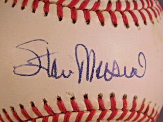 VINTAGE STAN MUSIAL SIGNED OFFICIAL BILL WHITE N.  L.  BASEBALL HOF 3