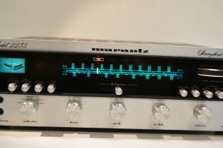 vintage large silver face MARANTZ 2235 AM FM STEREO RECEIVER best 4