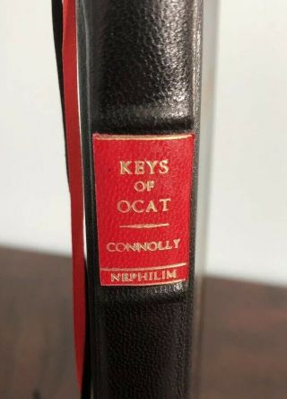 Keys Of Ocat Very Rare Deluxe Occult Grimoire Leather Witchcraft Demons w/bones 2
