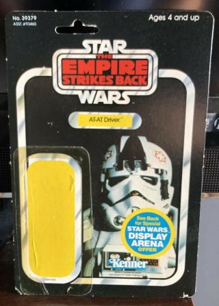 Vintage Star Wars Kenner Esb At - At Driver 45 Card Back