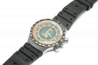 Vintage Oris Star Chronoris 17 Jewel Swiss Made Wrist Watch,  Green Dial 29796