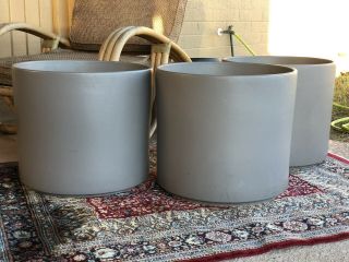 mid century modern Gainey Ceramic Planters 6