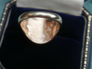 9ct VICTORIAN ROSE GOLD AND BLOOD STONE MEN ' S SIGNET RING CIRCA 1850 5