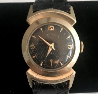 Lord Elgin Black Knight 14k Gold Filled Watch