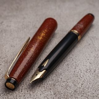 Vintage Sailor Urushi Handmade Customized Pocket Pen 21k Gold Nib Fountain Pen