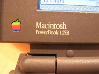 Vintage Apple PowerBook 145B Laptop • MSWord 5.  1 OS 67.  1 • pwr cord •works great 5