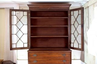 Antique Federal Mahogany Secretary Bookcase 19th century 2