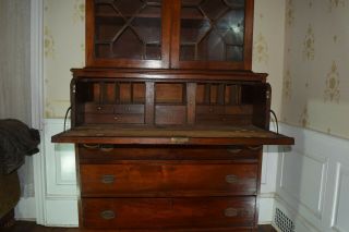 Antique Federal Mahogany Secretary Bookcase 19th century 4