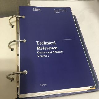 Vtg IBM Technical Reference Options Adapter Vol 2 Computer Hardware Library Book 8