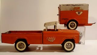 VINTAGE 1960 ' s Nylint Ford U - Haul Truck & Trailer 3