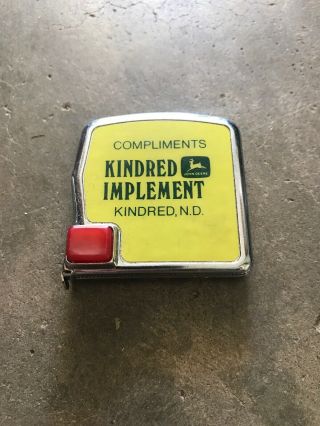Vintage John Deere - Kindred Implement Pocket Tape Measure North Dakota