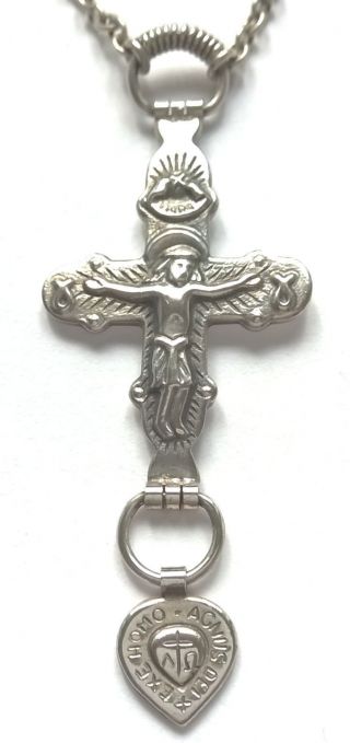Kalevala Koru Kk Finland - Sterling Silver Necklace Cross Crucifix