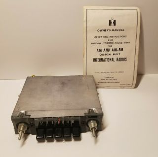 Vintage International Harvester Car Transistor Push Radio Player Tuner