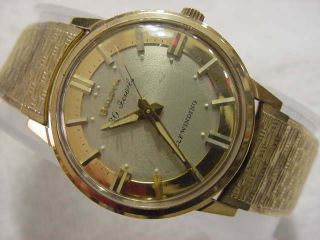 Vintage Gold Fd Large Antique Art Deco 30j 30 Jewels Bulova Automatic Mens Watch