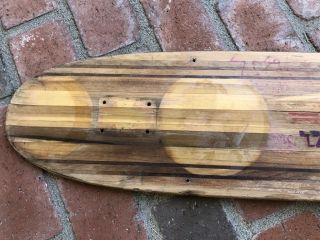 Vintage Sims TaperKick long board skateboard deck 70s zephyr taper kick alva 3