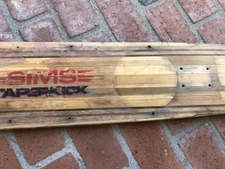 Vintage Sims TaperKick long board skateboard deck 70s zephyr taper kick alva 4