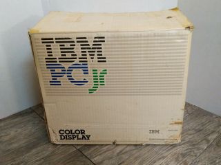 Vintage - Ibm Pcjr Pc Jr 4863 Computer Color Display Monitor