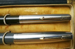 VINTAGE 1946 PARKER 51 VACUMATIC FOUNTAIN PEN & MECHANICAL PENCIL BOX 3