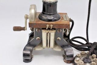 Antique L.  M.  Ericsson Skeletal Desk Telephone 