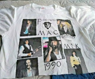 Vintage Fleetwood Mac Behind The Mask 1990 Concert Tour T Shirt Xl Stevie Nicks