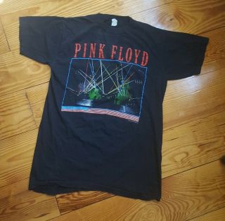 Vintage Pink Floyd A Momentary Lapse Of Reason 1987 Tour Shirt Size Large 80 