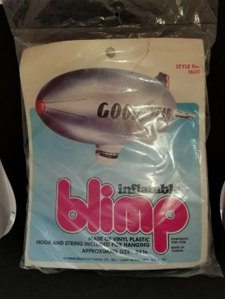 Vintage Inflatable Goodyear Aircraft Tire Blimp 34 " Long