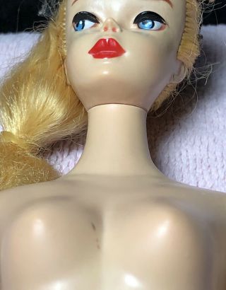Vintage BLONDE Ponytail Barbie 3 BROWN EYE SHADOW 7