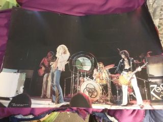 Led Zeppelin 1975 Uk Poster 23 X 35 Nmint Rare Pinholes Corner Vtg Htf