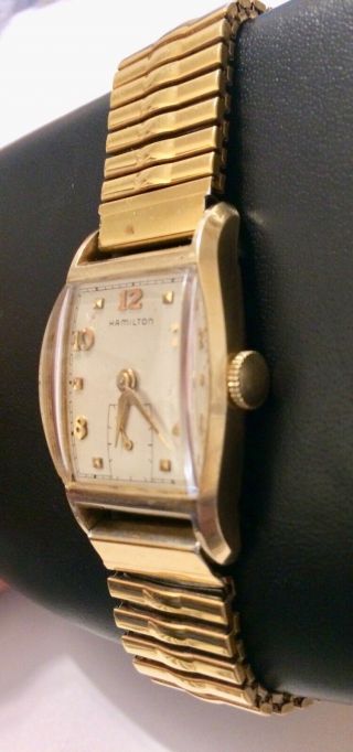 Vintage Hamilton Grade 752 1951 - 1954 Men ' s Wristwatch 10K Gold Filled - Running 2