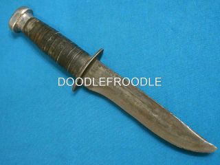 Vintage Ww2 Us Military Trench Dirk Dagger Hunting Survival Bowie Knife Knives