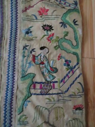 OLD CHINESE EMBROIDERED SHORT ROBE - - - - - - - - - - - - - - - - - 7