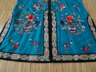 OLD CHINESE EMBROIDERED SHORT ROBE - - - - - - - - - - - - - - - - - 9