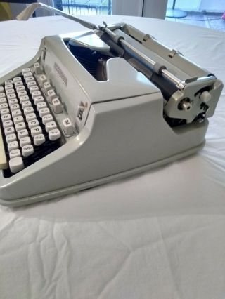 Vtg1968 Hermes 3000 Portable Typewriter w/Case,  Brushes,  Instructions SN:3495941 2