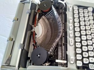 Vtg1968 Hermes 3000 Portable Typewriter w/Case,  Brushes,  Instructions SN:3495941 7