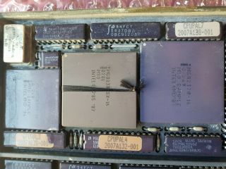 Vintage CPU Intel MG80387SX - 16 MG80386SX - 16 MG82370 - 16 on the board 2