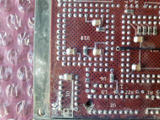 Vintage CPU Intel MG80387SX - 16 MG80386SX - 16 MG82370 - 16 on the board 5